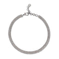 Load image into Gallery viewer, Sterling Silver and Pave Diamond Chain Wave Necklace
