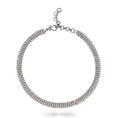 Load image into Gallery viewer, Sterling Silver and Pave Diamond Chain Wave Necklace

