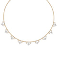 Load image into Gallery viewer, 14 Karat Gold and Diamond Star Choker Necklace
