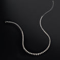 Load image into Gallery viewer, Sterling and Diamond Heart Tennis Necklace
