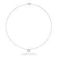 Load image into Gallery viewer, Sterling and Pave Diamond Star of David Pendant Necklace
