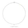 Load image into Gallery viewer, Sterling and Pave Diamond Itsy Cross Pendant Necklace
