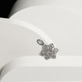 Load image into Gallery viewer, Sterling Silver and Diamond Aspen Snowflake Charm
