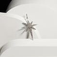 Load image into Gallery viewer, Sterling Silver and Diamond North Star Charm
