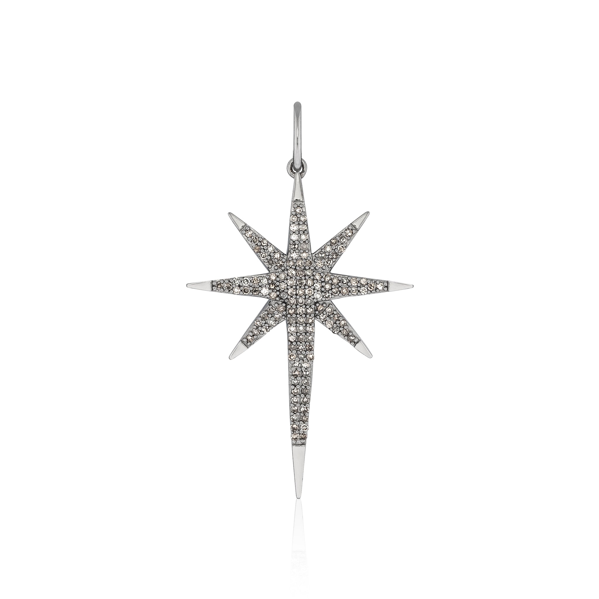 Sterling Silver and Diamond North Star Charm