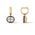 Load image into Gallery viewer, 14 Karat Yellow Gold Oval White Topaz Earrings
