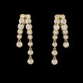 Load image into Gallery viewer, 14 Karat Yellow Gold Bezel Diamond Split Huggies
