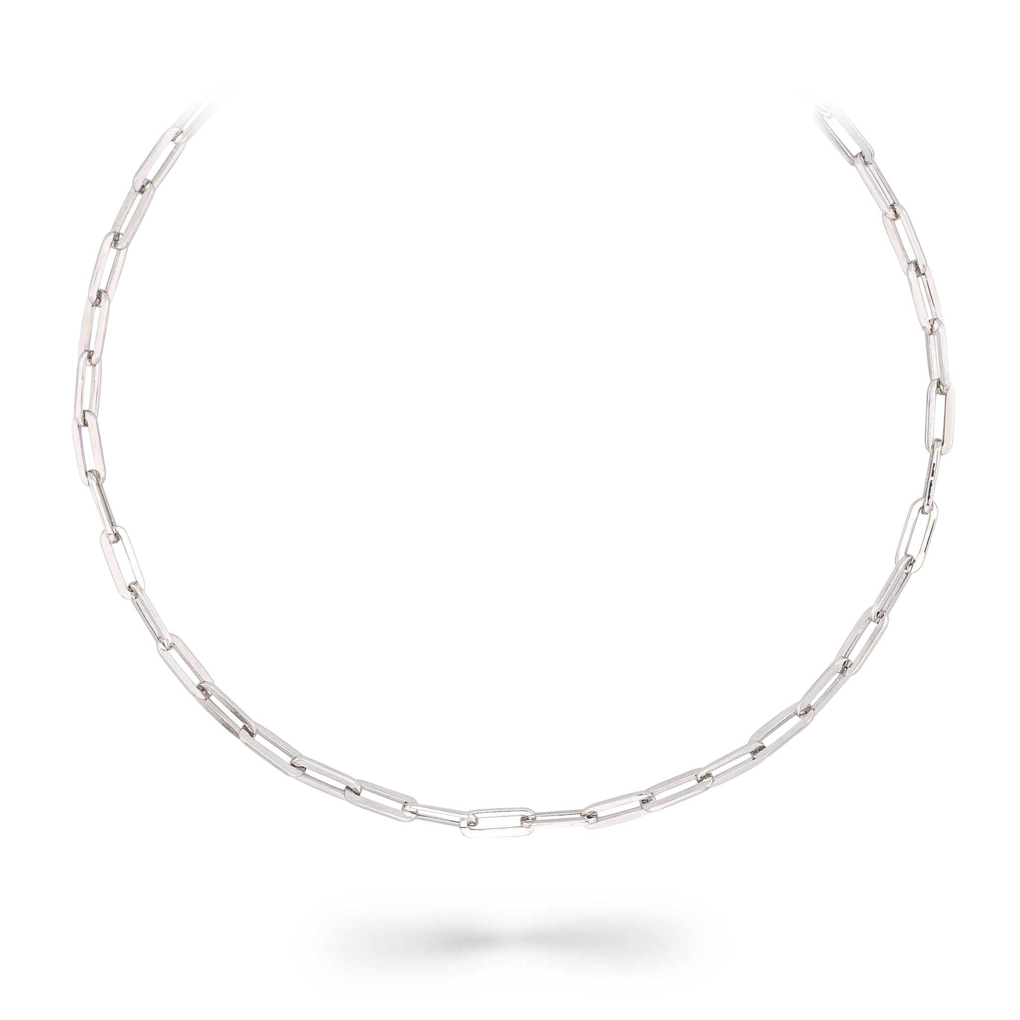 Sterling Silver Chain with Diamond Lobster Clasp