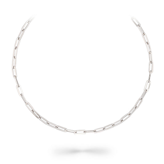 Sterling Silver Chain with Diamond Lobster Clasp