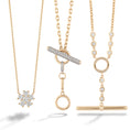 Load image into Gallery viewer, 14 Karat Yellow Gold and Diamond Flower Pendant Necklace
