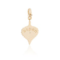 Load image into Gallery viewer, 14 Karat Yellow Gold and Diamond Double Sided Aspen Leaf Charm
