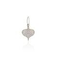 Load image into Gallery viewer, 14 Karat White Gold Small Diamond Aspen Leaf Charm
