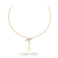 Load image into Gallery viewer, 14 Karat Yellow Gold Diamond Toggle Chain Necklace with Charm Enhancer
