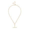 Load image into Gallery viewer, 14 Karat Yellow Gold and Bezel Diamond Toggle Chain Enhancer Necklace
