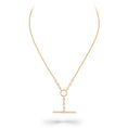 Load image into Gallery viewer, 14 Karat Yellow Gold and Bezel Diamond Toggle Chain Enhancer Necklace
