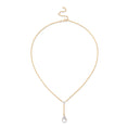 Load image into Gallery viewer, 14 Karat Yellow Gold and Diamond Lobster Y Necklace
