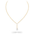 Load image into Gallery viewer, 14 Karat Yellow Gold and Diamond Lobster Y Necklace
