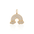 Load image into Gallery viewer, 14 Karat Yellow Gold Diamond Rainbow Charm
