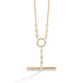 Load image into Gallery viewer, 14 Karat Yellow Gold and Bezel Diamond Toggle Chain Enhancer Necklace
