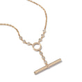 Load image into Gallery viewer, 14 Karat Yellow Gold and Bezel Diamond Toggle Chain Enhancer Necklace
