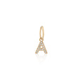 Load image into Gallery viewer, Diamond Initial Letter with Chain

