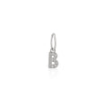 Load image into Gallery viewer, 14 Karat White Gold and Diamond Mini Initial Charm
