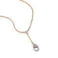 Load image into Gallery viewer, 14 Karat Yellow Gold and Diamond Lobster Y Necklace
