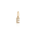 Load image into Gallery viewer, 14 Karat Yellow Gold and Diamond Mini Initial Charm

