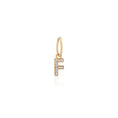Load image into Gallery viewer, 14 Karat Yellow Gold and Diamond Mini Initial Charm
