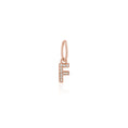 Load image into Gallery viewer, 14 Karat Rose Gold and Diamond Mini Initial Charm
