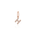 Load image into Gallery viewer, 14 Karat Rose Gold and Diamond Mini Initial Charm
