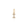 Load image into Gallery viewer, 14 Karat Yellow Gold and Diamond Mini Initial Charm
