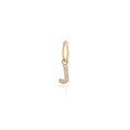 Load image into Gallery viewer, 14 Karat Yellow Gold and Diamond Mini Initial Charm
