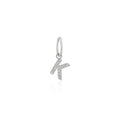 Load image into Gallery viewer, 14 Karat White Gold and Diamond Mini Initial Charm
