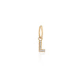Load image into Gallery viewer, 14 Karat Yellow Gold and Diamond Mini Initial Charm
