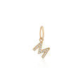 Load image into Gallery viewer, 14 Karat Yellow Gold and Diamond Mini Initial Charm
