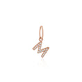 Load image into Gallery viewer, 14 Karat Rose Gold and Diamond Mini Initial Charm
