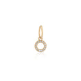 Load image into Gallery viewer, 14 Karat Yellow Gold and Diamond Mini Initial Charm
