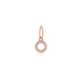 Load image into Gallery viewer, 14 Karat Rose Gold and Diamond Mini Initial Charm
