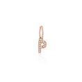 Load image into Gallery viewer, 14 Karat Rose Gold and Diamond Mini Initial Charm
