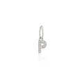 Load image into Gallery viewer, 14 Karat White Gold and Diamond Mini Initial Charm
