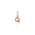 Load image into Gallery viewer, 14 Karat Rose Gold and Diamond Mini Initial Charm
