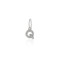 Load image into Gallery viewer, 14 Karat White Gold and Diamond Mini Initial Charm
