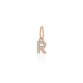 Load image into Gallery viewer, 14 Karat Rose Gold and Diamond Mini Initial Charm
