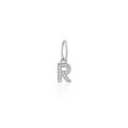 Load image into Gallery viewer, 14 Karat White Gold and Diamond Mini Initial Charm
