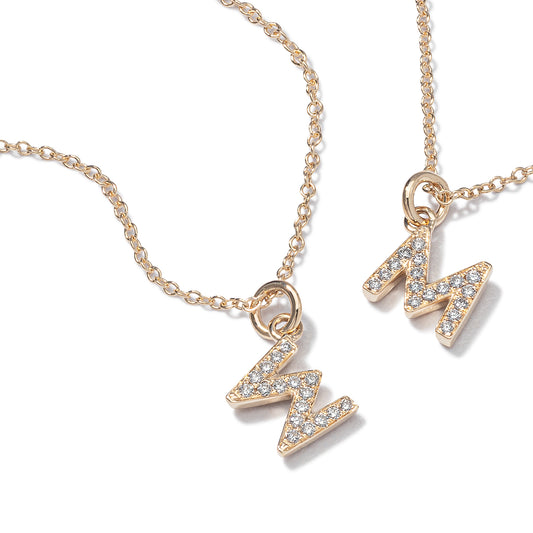 Diamond Initial Letter with Chain