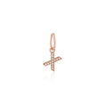 Load image into Gallery viewer, 14 Karat Rose Gold and Diamond Mini Initial Charm
