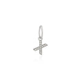 Load image into Gallery viewer, 14 Karat White Gold and Diamond Mini Initial Charm
