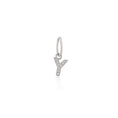 Load image into Gallery viewer, 14 Karat White Gold and Diamond Mini Initial Charm
