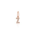 Load image into Gallery viewer, 14 Karat Rose Gold and Diamond Mini Initial Charm
